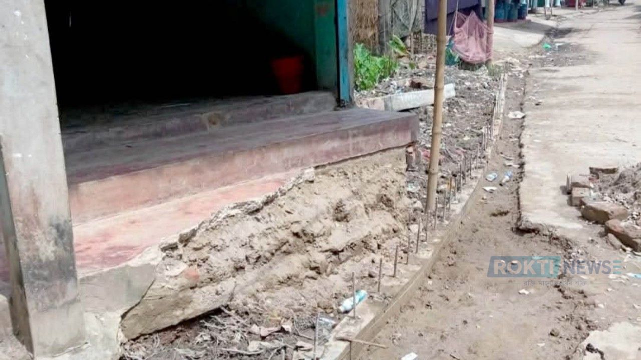 শান্তিগঞ্জের বসতভিটা ভেঙ্গে রাস্তা তৈরীর চেষ্টা, জেলা প্রশাসক বরাবরে অভিযোগ 